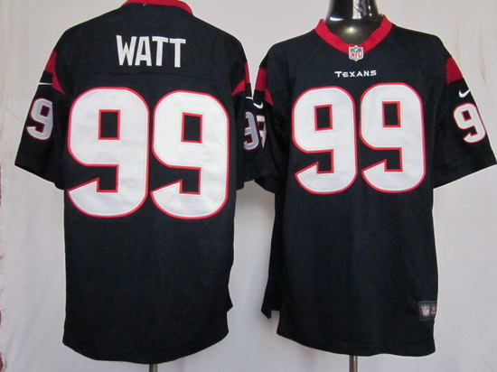 Nike Houston Texans 99 J.J. Watt Limited Blue NFL Jerseys