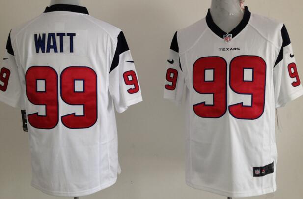 Nike Houston Texans 99 J.J. Watt white Game men NFL football Jerseys