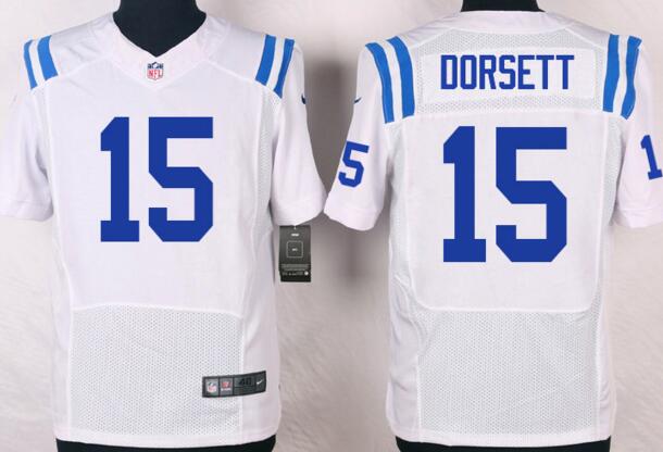 Nike Indianapolis Colts 15 Phillip Dorsett white men nfl football Elite Jerseys