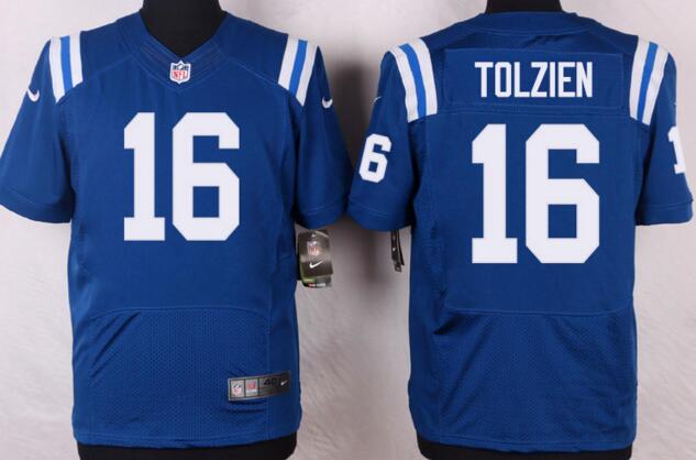 Nike Indianapolis Colts 16 Scott Tolzien Elite blue NFL Jerseys