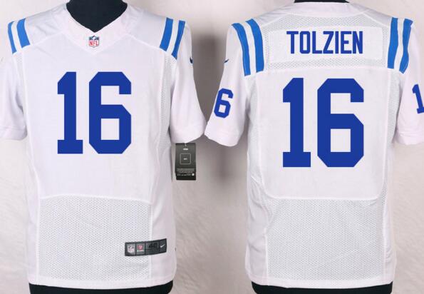 Nike Indianapolis Colts 16 Scott Tolzien white men nfl football Elite Jerseys