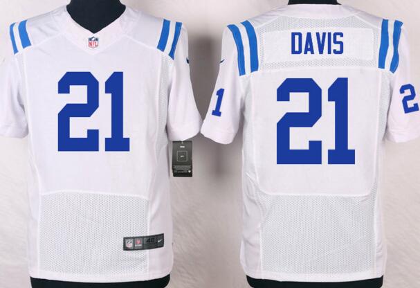 Nike Indianapolis Colts 21 Vontae Davis white men elite NFL football jerseys