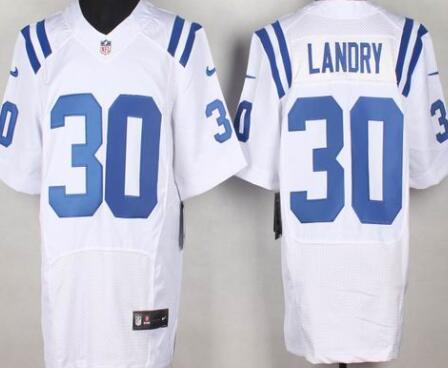 Nike Indianapolis Colts 30 Laron Landry elite white NFL Jerseys