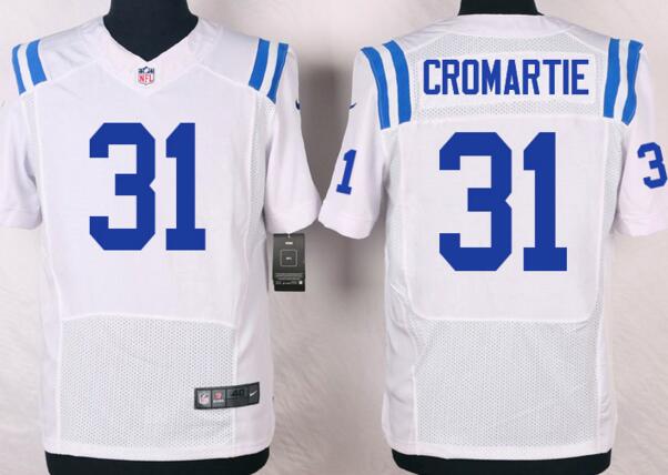 Nike Indianapolis Colts 31 Antonio Cromartie Elite White NFL football Jerseys