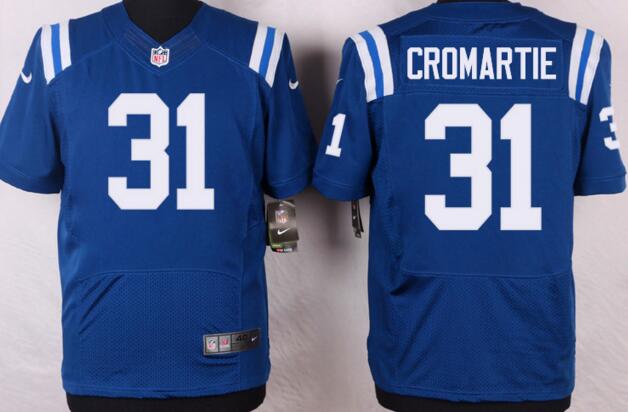 Nike Indianapolis Colts 31 Antonio Cromartie Elite blue NFL football Jerseys