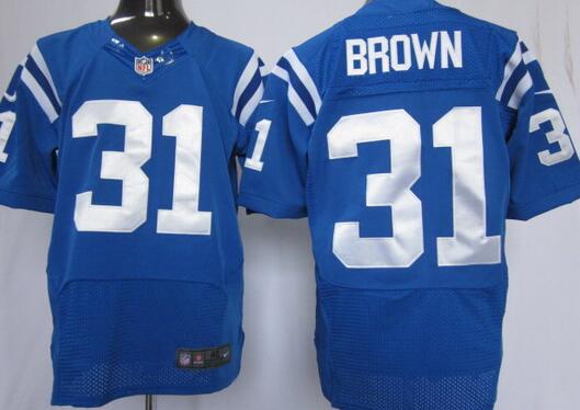 Nike Indianapolis Colts 31 Donald Brown Elite blue NFL Jerseys