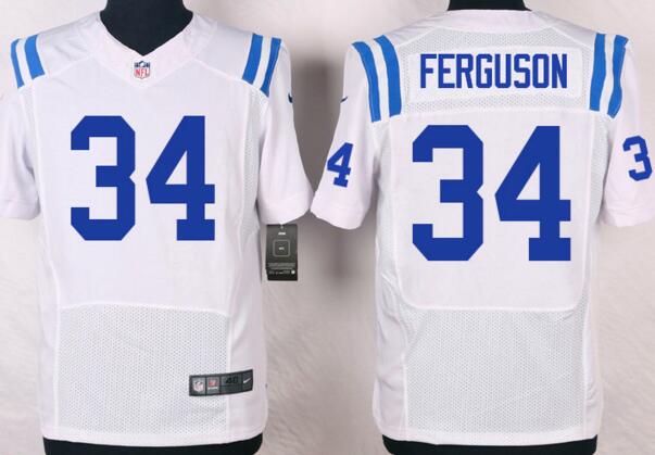 Nike Indianapolis Colts 34  Josh Ferguson men white elite nfl football jerseys