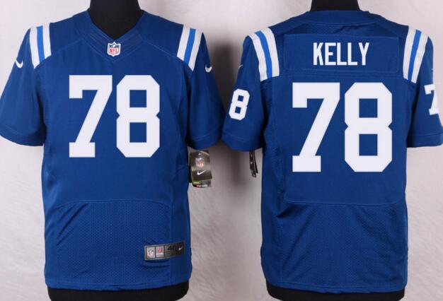 Nike Indianapolis Colts 78 Ryan Kelly elite men Blue NFL football Jerseys