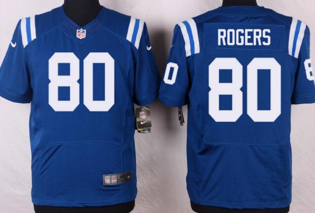 Nike Indianapolis Colts 80 Chester Rogers Elite Blue NFL football Jerseys