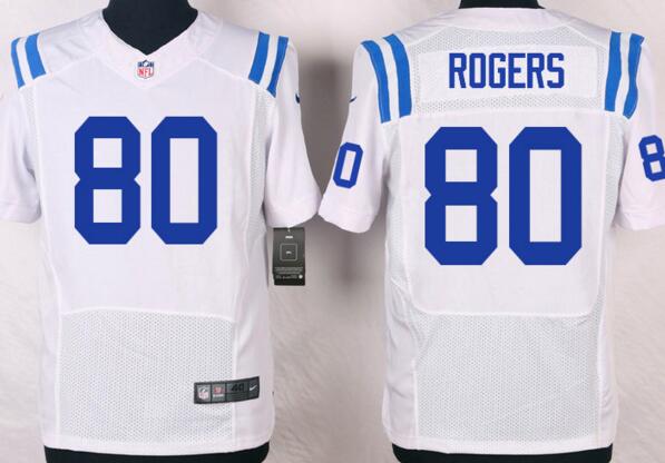 Nike Indianapolis Colts 80 Chester Rogers Elite white NFL football Jerseys