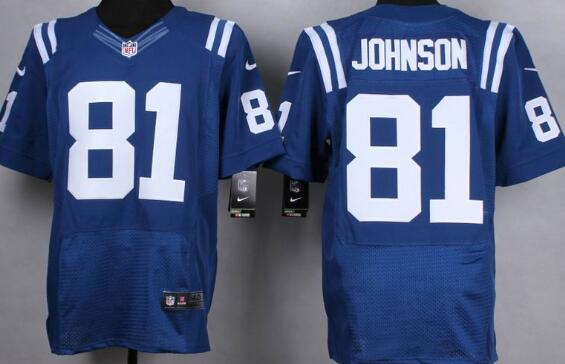 Nike Indianapolis Colts 81 Andre Johnson blue elite NFL jerseys