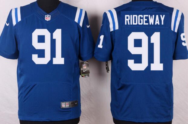 Nike Indianapolis Colts 91 Ridgeway Blue elite NFL jerseys