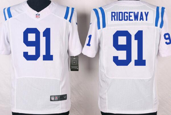 Nike Indianapolis Colts 91 Ridgeway white elite NFL jerseys