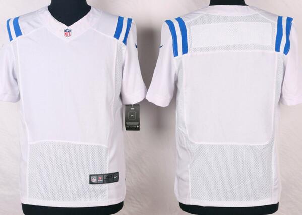 Nike Indianapolis Colts Blank Elite White NFL Jerseys