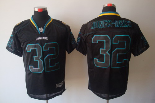 Nike Jacksonville Jaguars #32 Maurice Jones-Drew Elite Black NFL Lights Out Jerseys