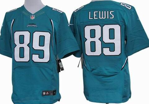 Nike Jacksonville Jaguars 89 Marcedes Lewis Elite Green NFL Jerseys