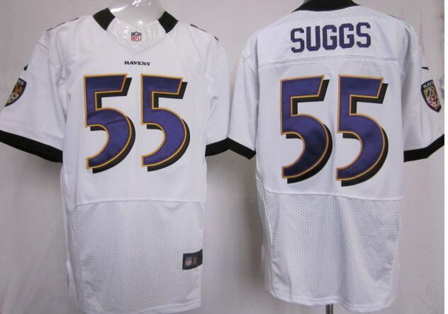 Nike Jerseys 55 Baltimore Ravens Terrell Suggs Elite White