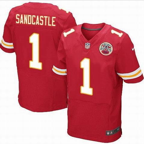 Nike Kansas City Chiefs 1 Leon Sandcastle Elite Red Jersey