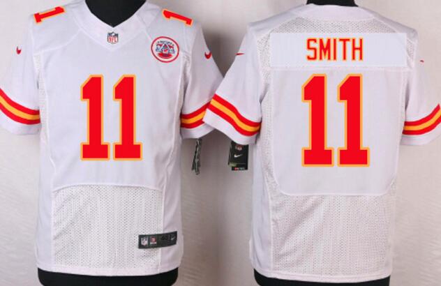 Nike Kansas City Chiefs 11 Alex Smith white Elite nfl football men Jerseys