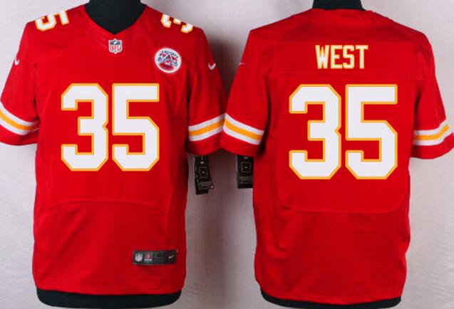 Nike Kansas City Chiefs 35 Charcandrick West Elite Red NFL football men Jerseys