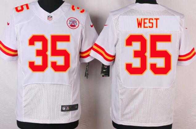 Nike Kansas City Chiefs 35 Charcandrick West Elite white NFL football men Jerseys