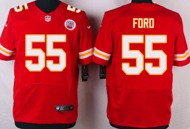 Nike Kansas City Chiefs 55 Ford Elite Red NFL football men Jerseys