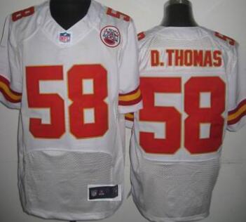 Nike Kansas City Chiefs 58 Derrick Thomas Elite white nfl jerseys