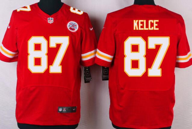 Nike Kansas City Chiefs 87 Travis Kelce elite Red NFL Jerseys