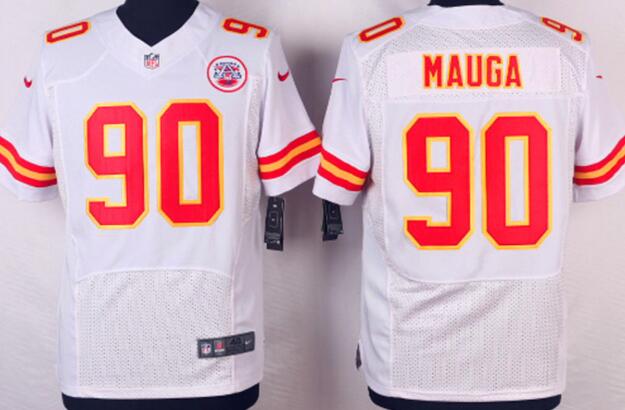 Nike Kansas City Chiefs 90 Josh Mauga Elite white NFL Jerseys