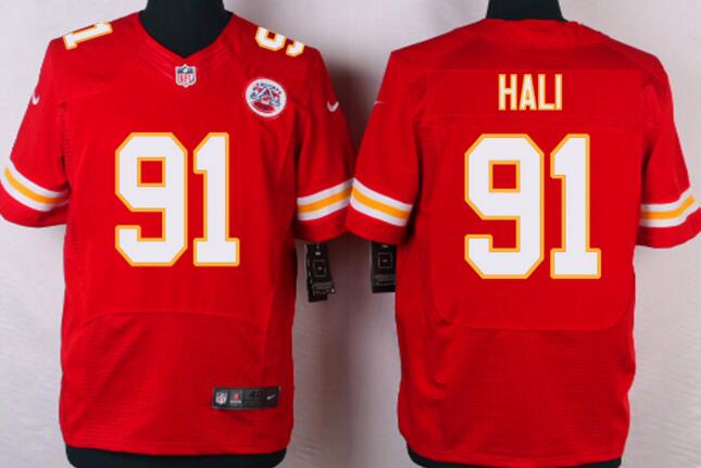 Nike Kansas City Chiefs 91 Tamba Hali Elite red men NFL football Jerseys