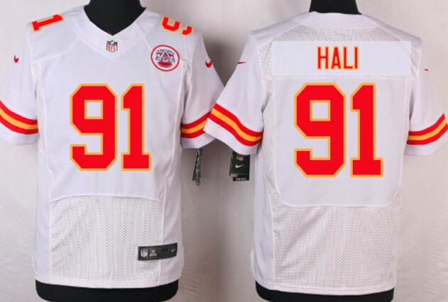 Nike Kansas City Chiefs 91 Tamba Hali Elite white men NFL football Jerseys