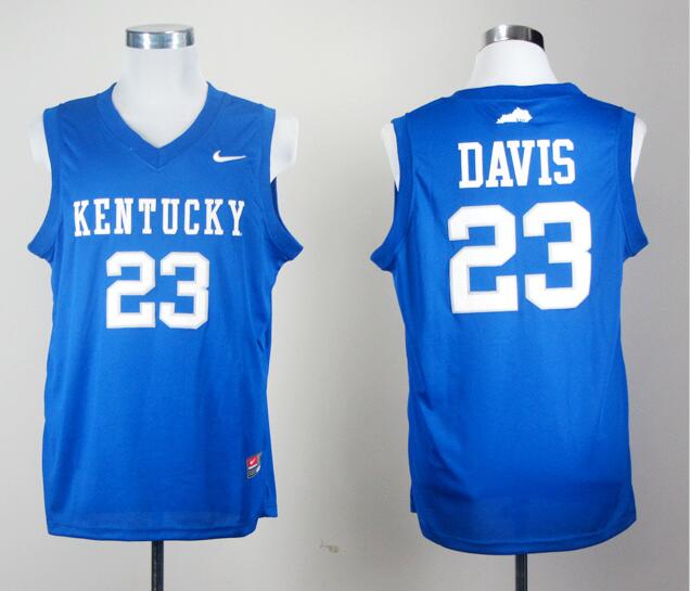 Nike Kentucky Wildcats Anthony Davis 23 Royal Blue College Basketball NCAA Jerseys