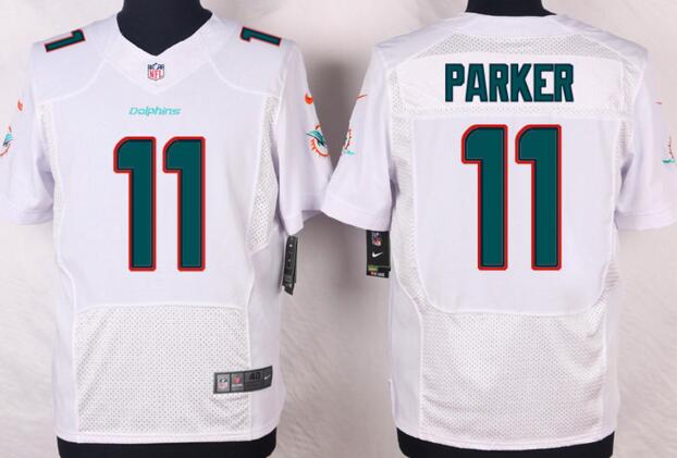 Nike Miami Dolphins 11 M DeVante Parker Elite men White NFL football Jerseys