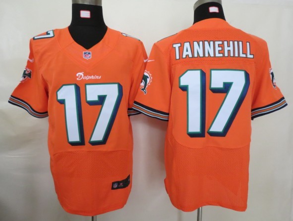 Nike Miami Dolphins 17 Ryan Tannehill orange elite nfl jerseys