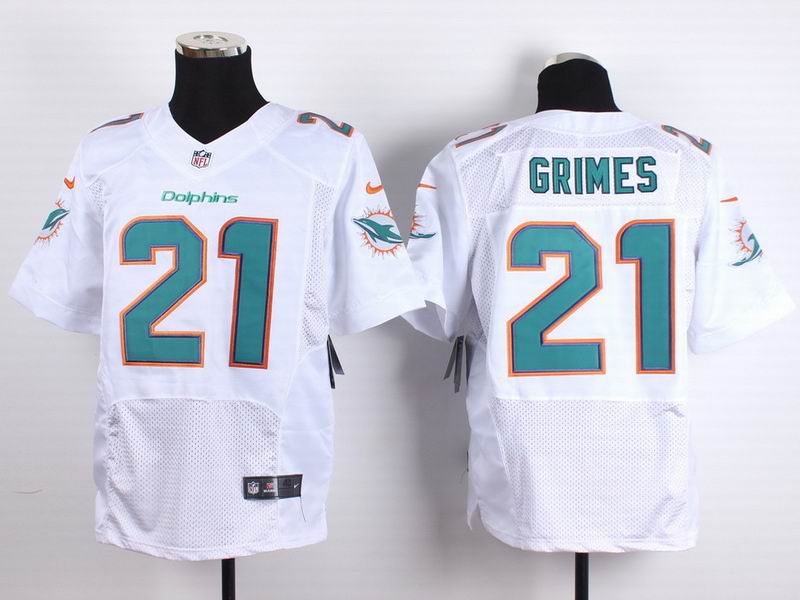 Nike Miami Dolphins 21 Brent Grimes white elite nfl jerseys