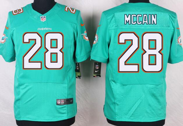 Nike Miami Dolphins 28 Bobby McCain Elite Green NFL Jerseys