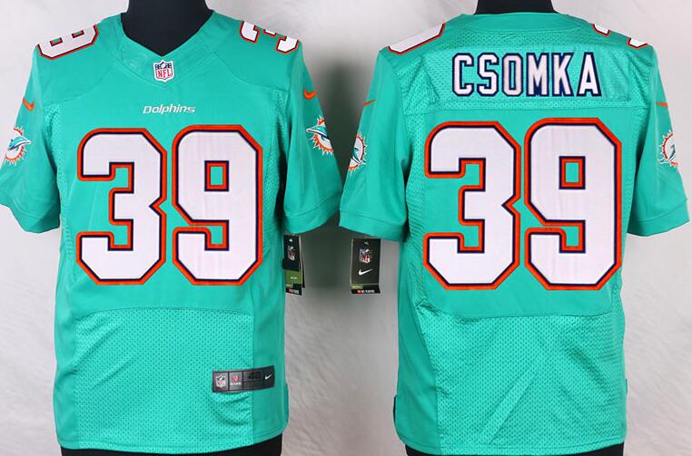 Nike Miami Dolphins 39 Larry Csonka Elite Green NFL Jerseys