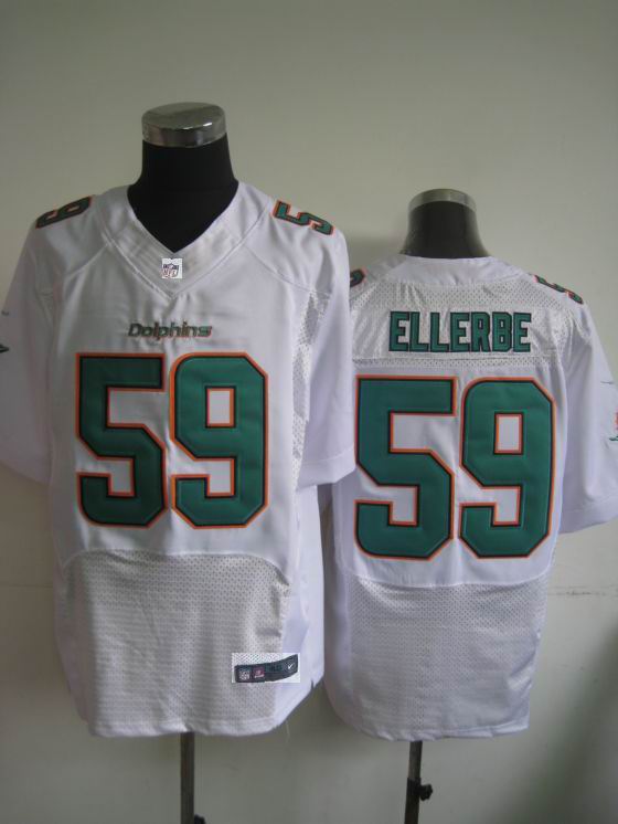 Nike Miami Dolphins 59 Dannell Ellerbe Elite White NFL Jerseys