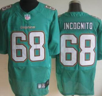 Nike Miami Dolphins 68 Richie Incognito Green NFL Elite Jerseys