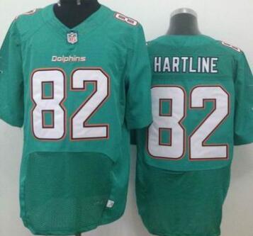 Nike Miami Dolphins 82 Brian Hartline Elite Green NFL Jerseys