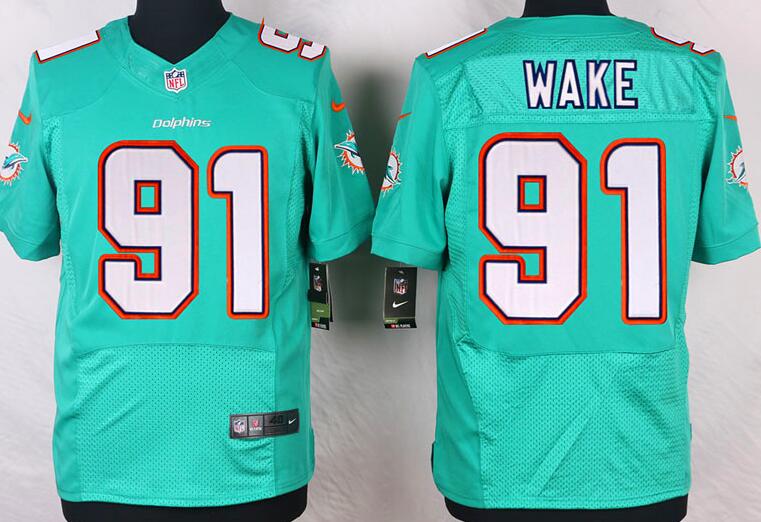 Nike Miami Dolphins 91 cameron wake green nfl elite jerseys