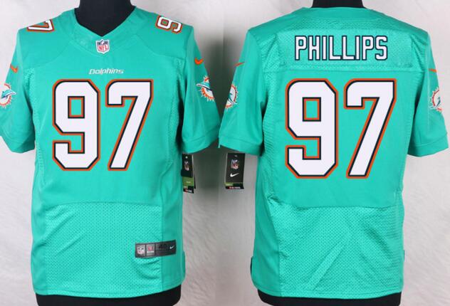 Nike Miami Dolphins 97 Jordan Phillips green elite NFL Jerseys