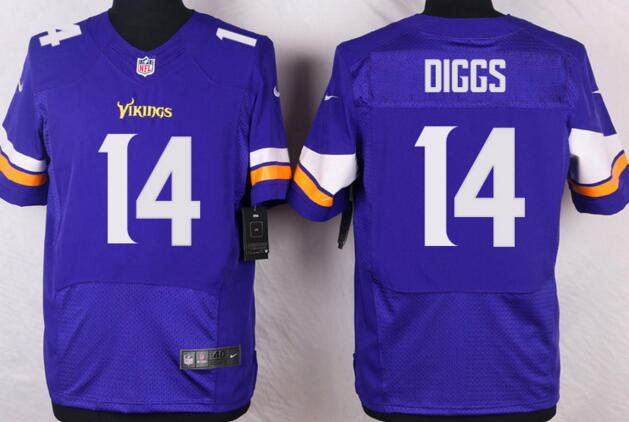 Nike Minnesota Vikings 14 Stefon Diggs men purple Elite nfl Jerseys