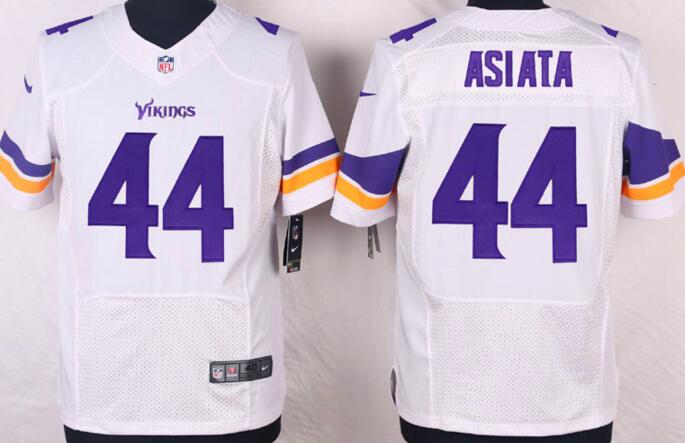 Nike Minnesota Vikings 44 Asiata White elite nfl Jerseys