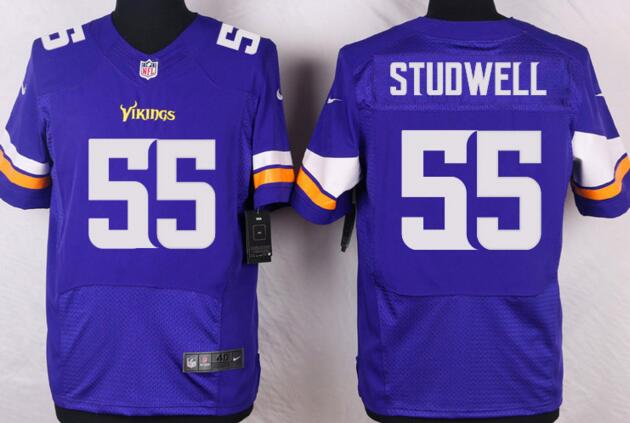 Nike Minnesota Vikings 55 Scott Studwell men purple Elite nfl Jerseys