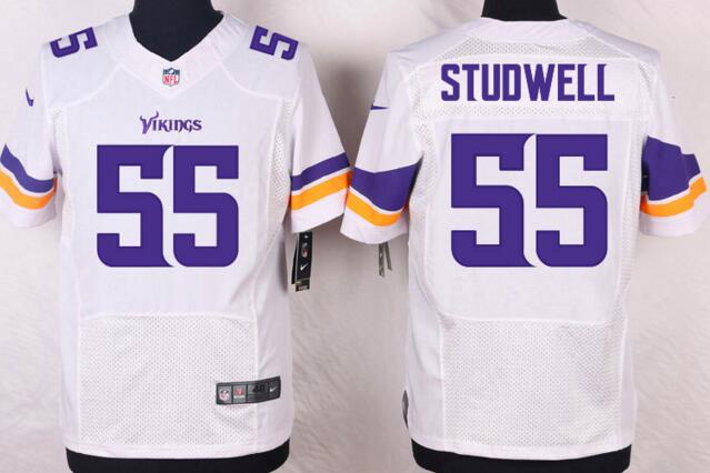 Nike Minnesota Vikings 55 Scott Studwell men white Elite nfl Jerseys