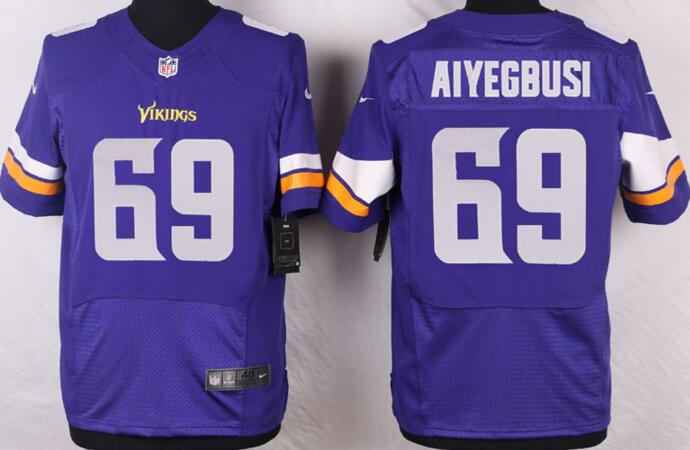 Nike Minnesota Vikings 69 Dewey elite Purple NFL Jerseys