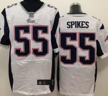 Nike New England 55 Brandon Spikes Elite white Jersey