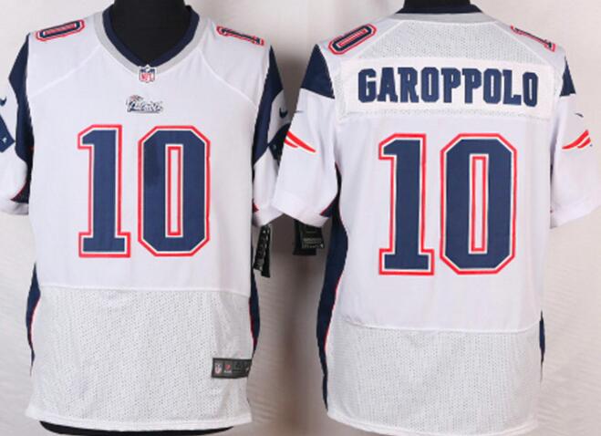 Nike New England Patriots 10 Jimmy Garoppolo Elite WHITE NFL Jerseys