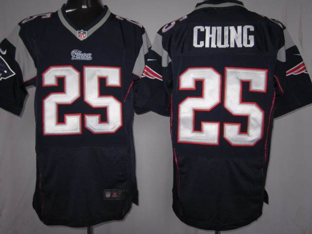 Nike New England Patriots 25 Patrick Chung Elite Blue NFL Jerseys